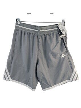 NEW Adidas Men's Crazy Light Basketball Shorts Loose Fit Gray 9" Inseam L